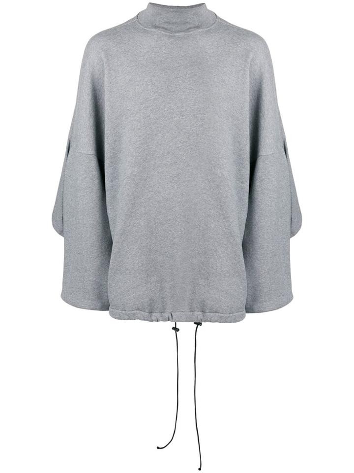 Balenciaga Hybrid Oversized T-shirt/sweatshirt - Grey