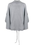 Balenciaga Hybrid Oversized T-shirt/sweatshirt - Grey