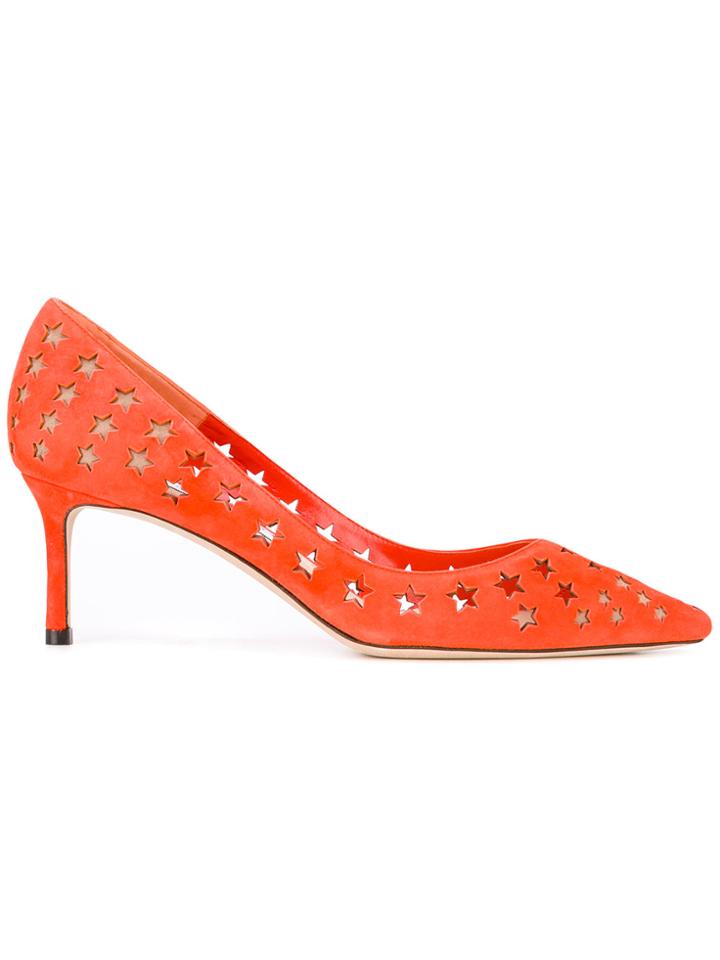 Jimmy Choo Romy Pumps - Yellow & Orange