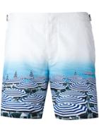 Orlebar Brown Bull Dog Swim Shorts, Men's, Size: 30, White, Polyester