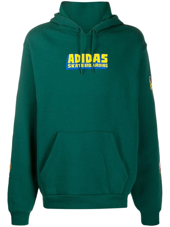 Adidas Printed Logo Hoodie - Green