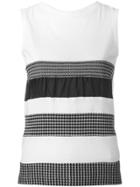 Y's Tank With Ruffles - White