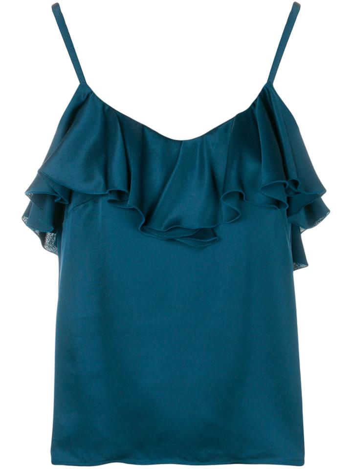 Golden Goose Deluxe Brand Ruffled Top - Blue