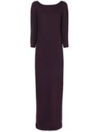 Fabiana Filippi Turtle Neck Knit Dress - Pink & Purple