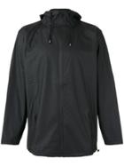 Rains Hooded Windbreaker Jacket - Black