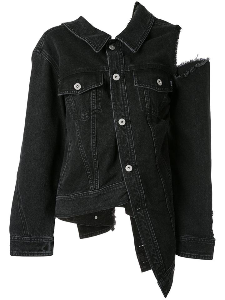 Ground Zero Distressed Denim Jacket - Grey