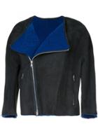 Astraet Zip Up Cropped Coat - Blue