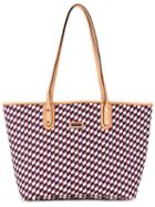 Loveless Geometric Print Shopper Tote, Women's, Blue