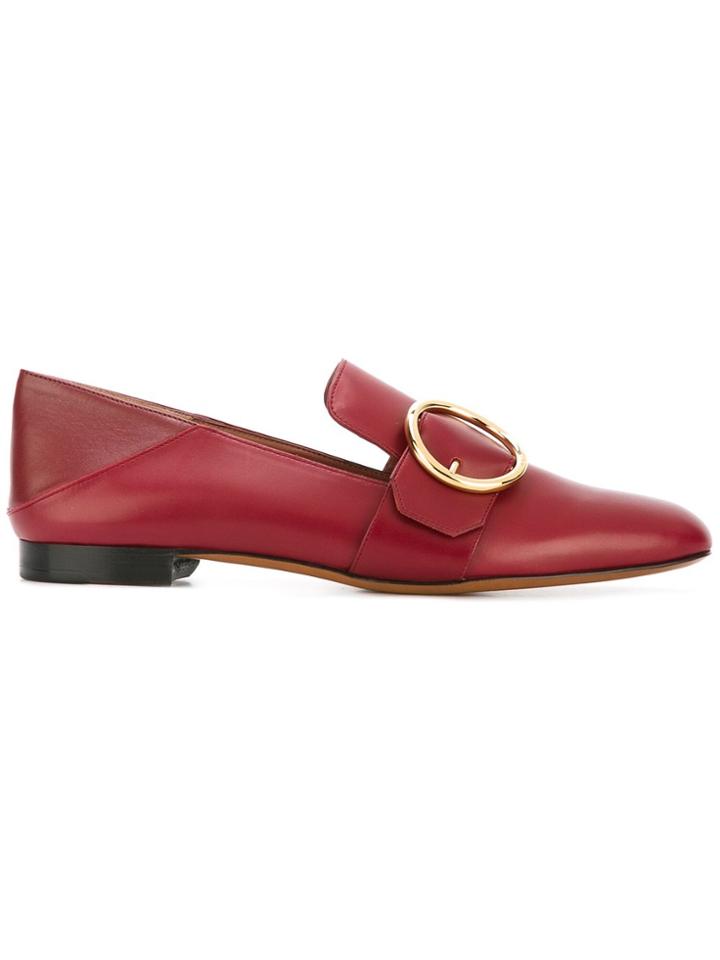 Bally Lottie Leather Slippers - Red