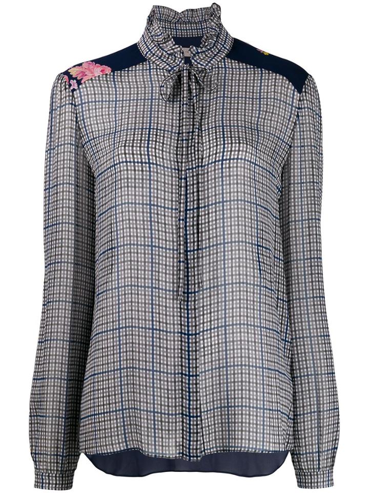 Preen Line Liana Checked Blouse - Blue
