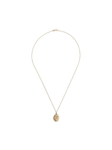 Ellis Mhairi Cameron 14kt Gold Xxxiii Champagne Diamond Pendant
