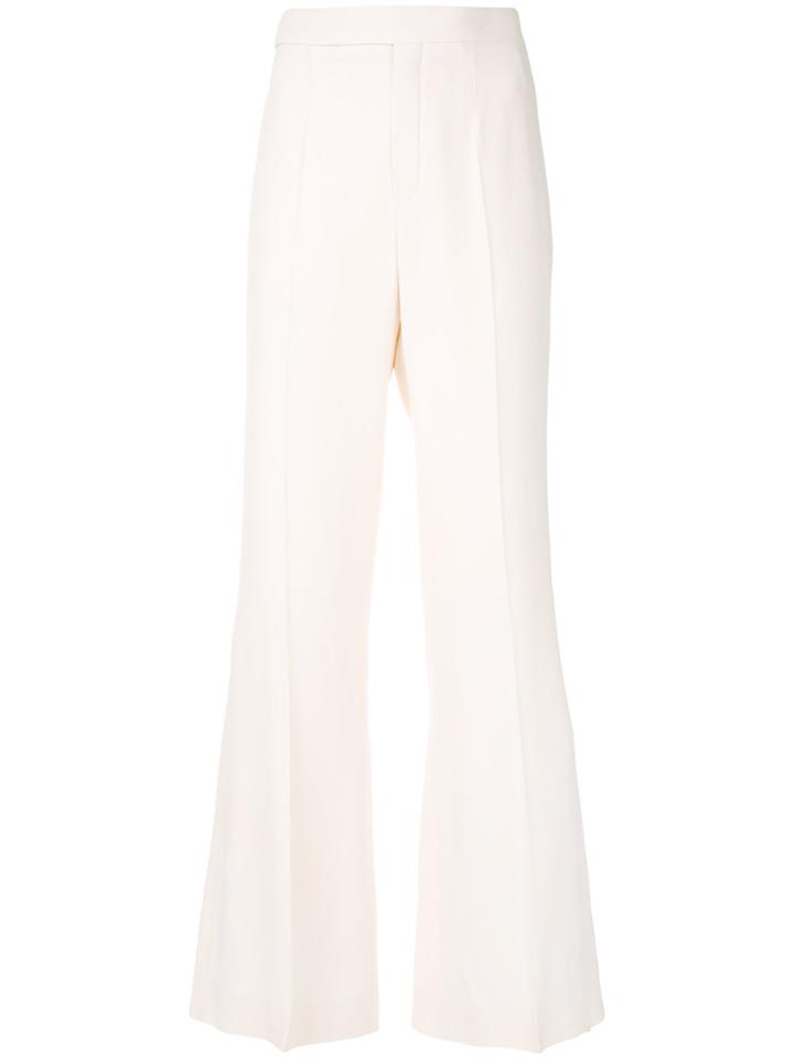 Chloé High-rise Flared Trousers - Nude & Neutrals