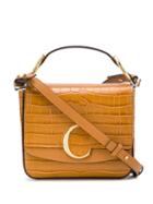 Chloé C Logo Tote Bag - Brown