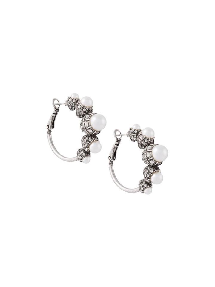 Lanvin Pearl Hoop Earrings