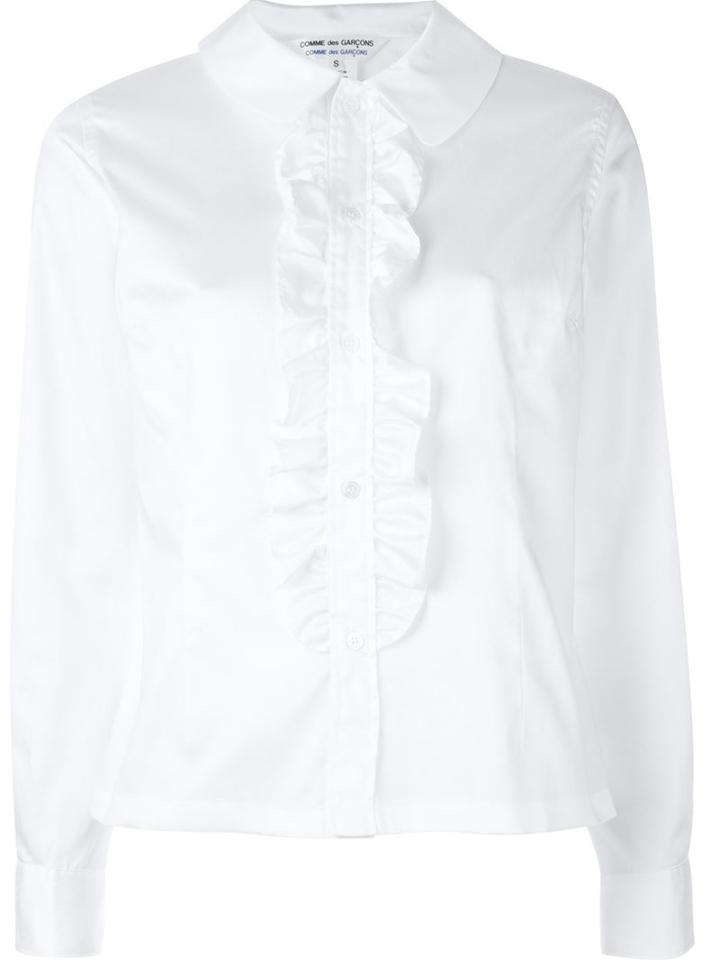 Comme Des Garçons Comme Des Garçons Ruffle Front Blouse