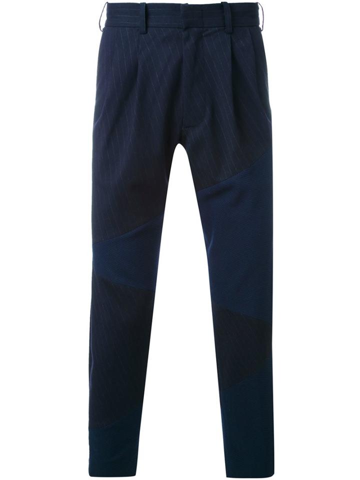 Anrealage 'noise Panel' Cropped Trousers