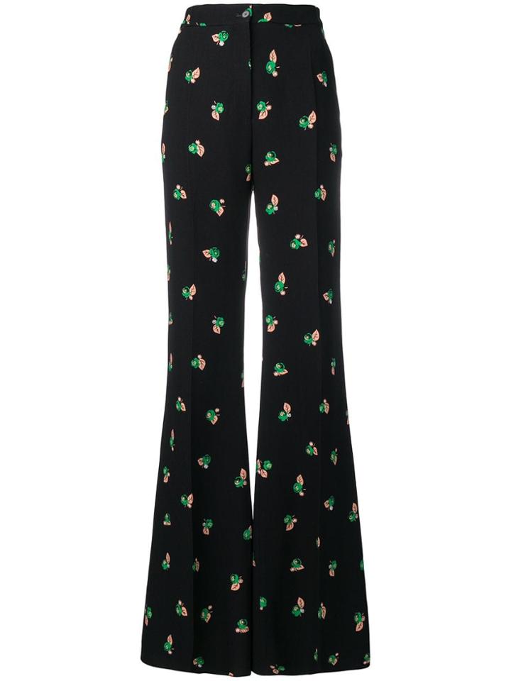 Rochas Wide Leg Trousers - Black