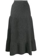 Dsquared2 Tiered Pleated Skirt - Grey
