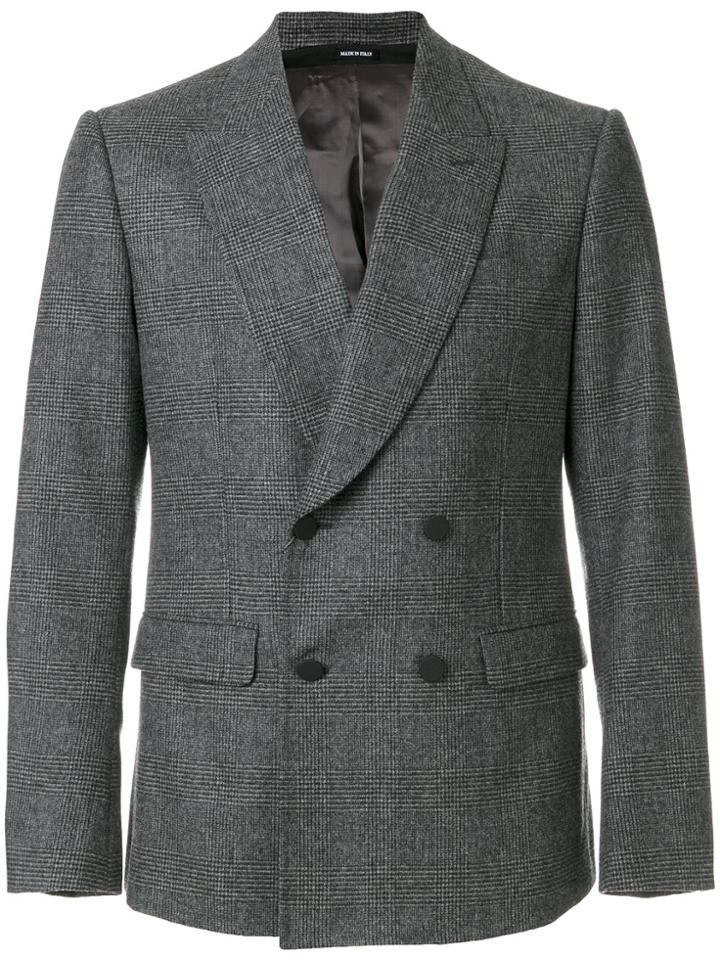 Alexander Mcqueen Double Breasted Blazer - Grey