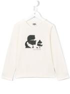 Karl Lagerfeld Kids Silhouette Print T-shirt, Toddler Girl's, Size: 2 Yrs, Nude/neutrals