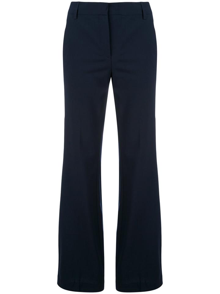 Dondup - Flared Long Trousers - Women - Cotton/spandex/elastane/virgin Wool - 44, Blue, Cotton/spandex/elastane/virgin Wool