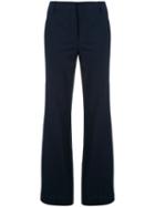 Dondup - Flared Long Trousers - Women - Cotton/spandex/elastane/virgin Wool - 44, Blue, Cotton/spandex/elastane/virgin Wool