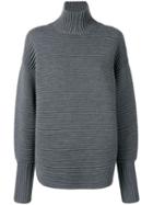 Victoria Victoria Beckham Curved Sleeve Turtleneck - Grey