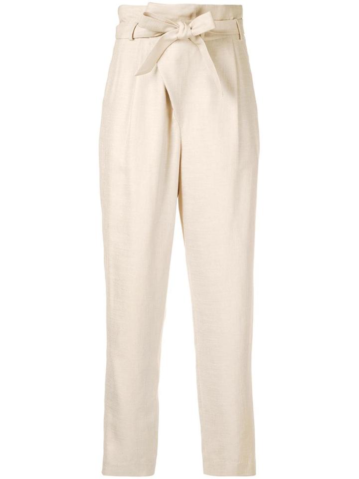 Muller Of Yoshiokubo High-waist Tailored Trousers - Neutrals