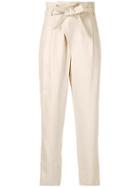 Muller Of Yoshiokubo High-waist Tailored Trousers - Neutrals