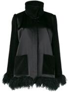 Gianluca Capannolo Furry Hem Jacket - Black