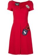 Boutique Moschino Jacquard Dress - Red