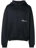 Oamc Micro Logo Print Hoodie - Black