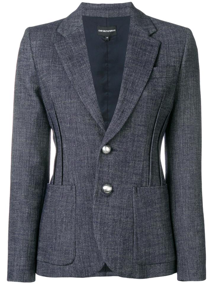 Emporio Armani Structured Blazer - Blue