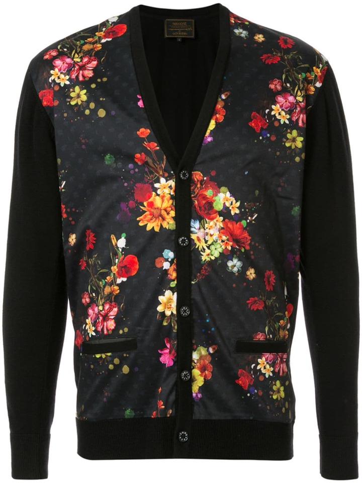 Loveless Floral Print Cardigan - Black
