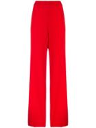 Halpern High Waisted Sequin Flared Trousers - Pink & Purple