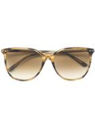 Bottega Veneta Eyewear Square Frame Sunglasses - Nude & Neutrals
