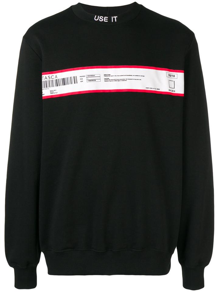 Letasca Printed Sweatshirt - Black