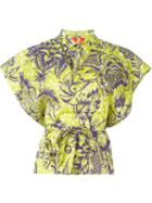 Vivienne Westwood Red Label Printed Kimono Sleeve Top, Women's, Size: 40, Green, Silk/modal