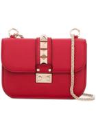 Valentino Valentino Garavani Mini 'glam Lock' Shoulder Bag - Red
