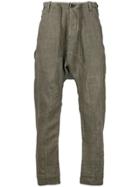 Masnada Panelled Crease Trousers - Grey