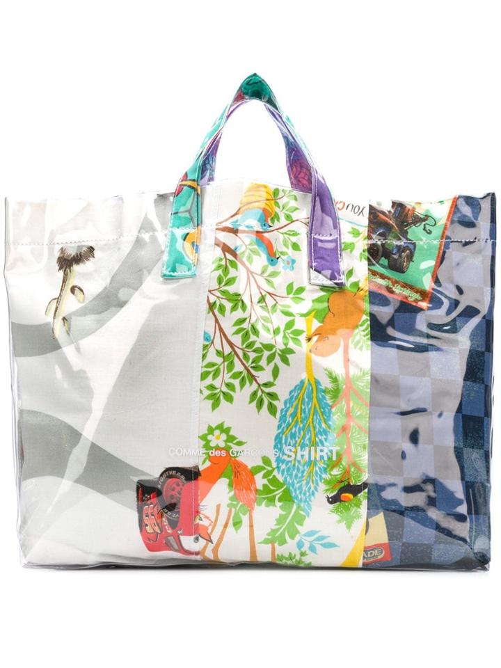 Comme Des Garçons Shirt Shopper Tote Bag - Neutrals