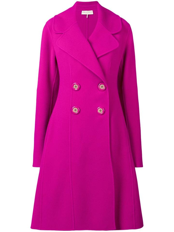 Emilio Pucci Double-breasted Coat - Pink