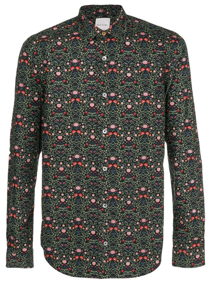 Paul Smith Floral Print Shirt - Black