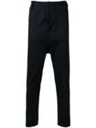 A New Cross Tailored Drop Crotch Pants, Men's, Size: Medium, Black, Cotton