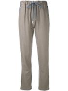 Eleventy Drawstring Tapered Trousers - Nude & Neutrals