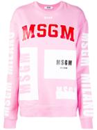 Msgm Branded Sweatshirt - Pink
