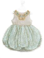 La Stupenderia Embellished Dress, Girl's, Size: 6 Yrs, Nude/neutrals