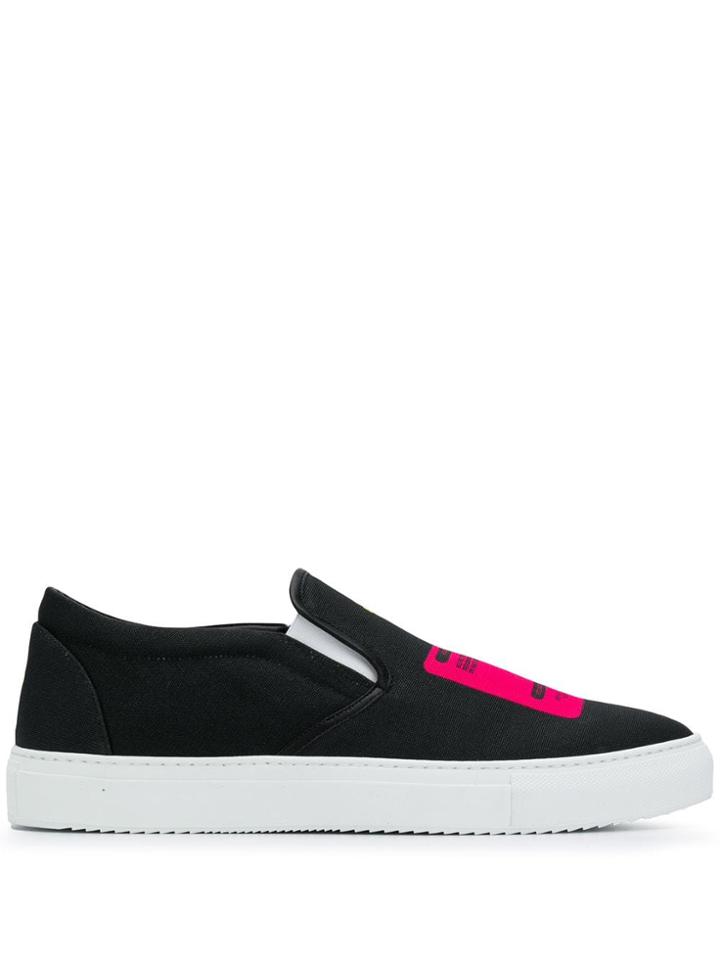 Marcelo Burlon County Of Milan Contaminacion Slip-one Sneakers - Black
