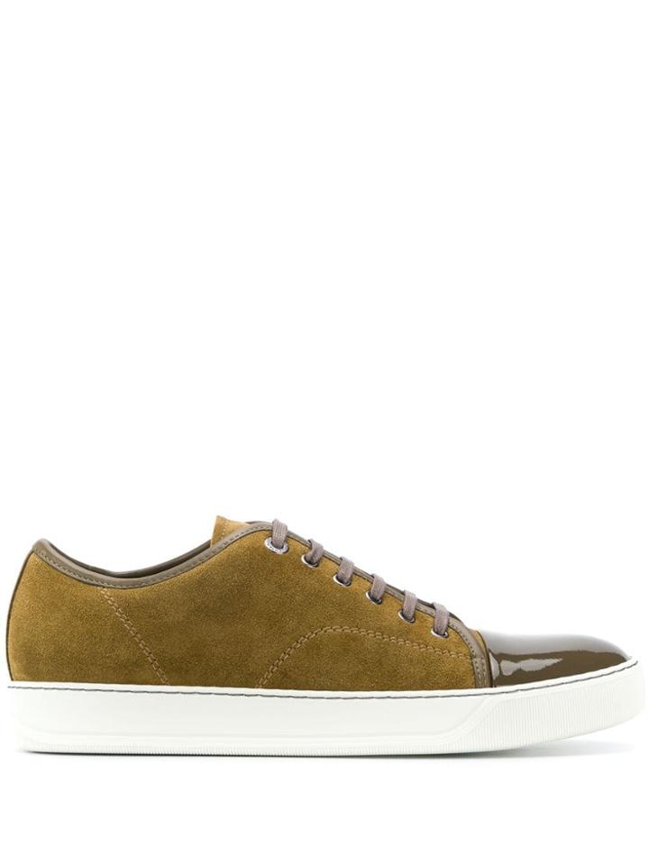 Lanvin Contrast Toe Sneakers - Green