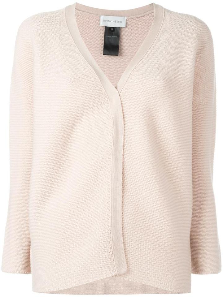 Christian Wijnants 'korona' Cardigan, Women's, Size: Medium, Nude/neutrals, Virgin Wool